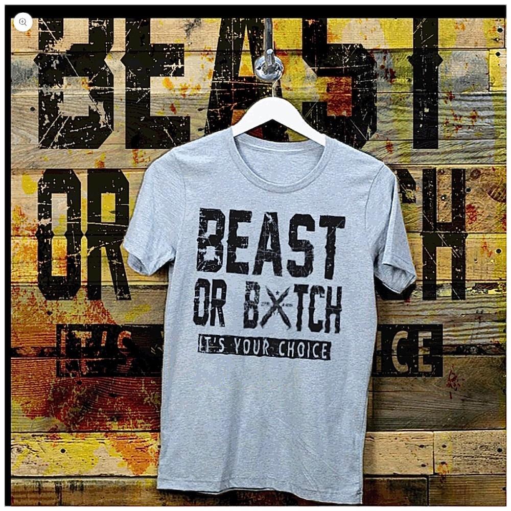 Beast quote  military Combat Veteran Fitness motivation size S-2XL tee Unisex T-Shirt L