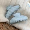 Elegant Summer Striped Hair Claw Clip for Women - Large, Lazy Style Hair Accessory