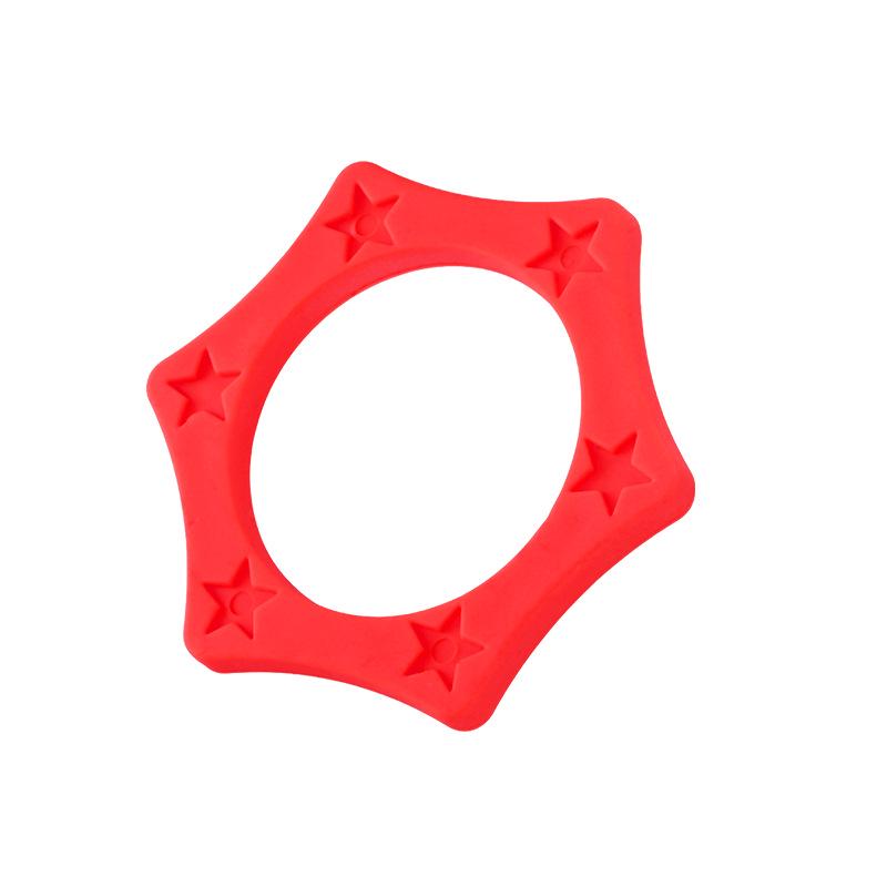 Hexagonal Shockproof Wireless Microphone Ring - Anti-roll, Anti-drop, Anti-slip KTV Soft Rubber Cover
