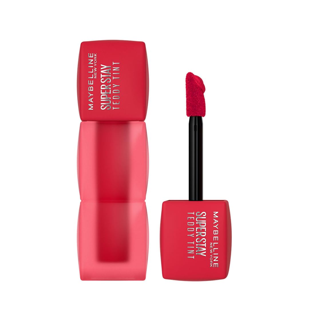 

Maybelline New York Super Stay Teddy Tint Lip and Cheek Color 5ml Pinkie Bestie Long-Lasting Matte