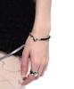 Sentiments No.438 [Black] Onyx Heart Bracelet