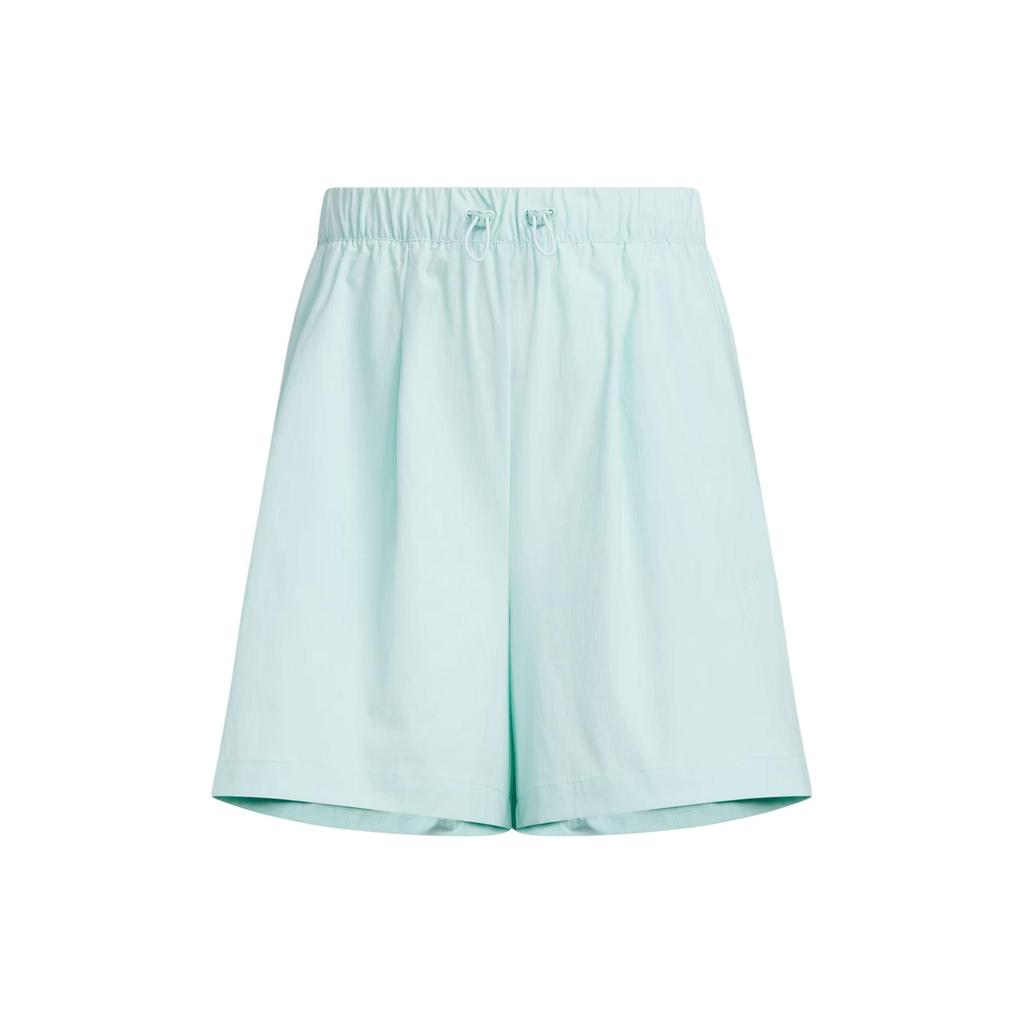 Adidas Loose-Fit Solid Color Casual Shorts Women Bottoms Light-Blue JN6666