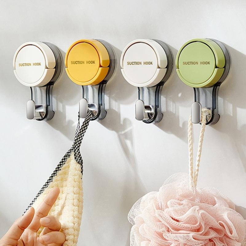 Removable Suction Cup Hook for Bathroom and Kitchen Strong Adhesive Towel Rack Waterproof Robe Coat Clothes Hanger