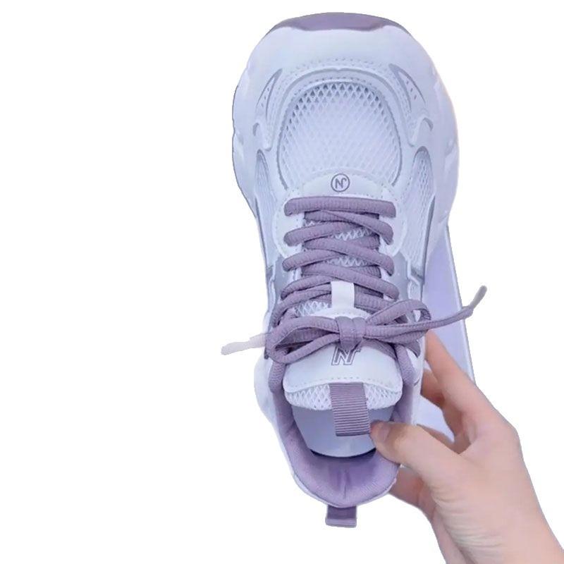 Small Mesh Breathable Dad Shoes for Women's Spring and Summer New Versatile Super Soft and Lightweight Casual Sports Shoes