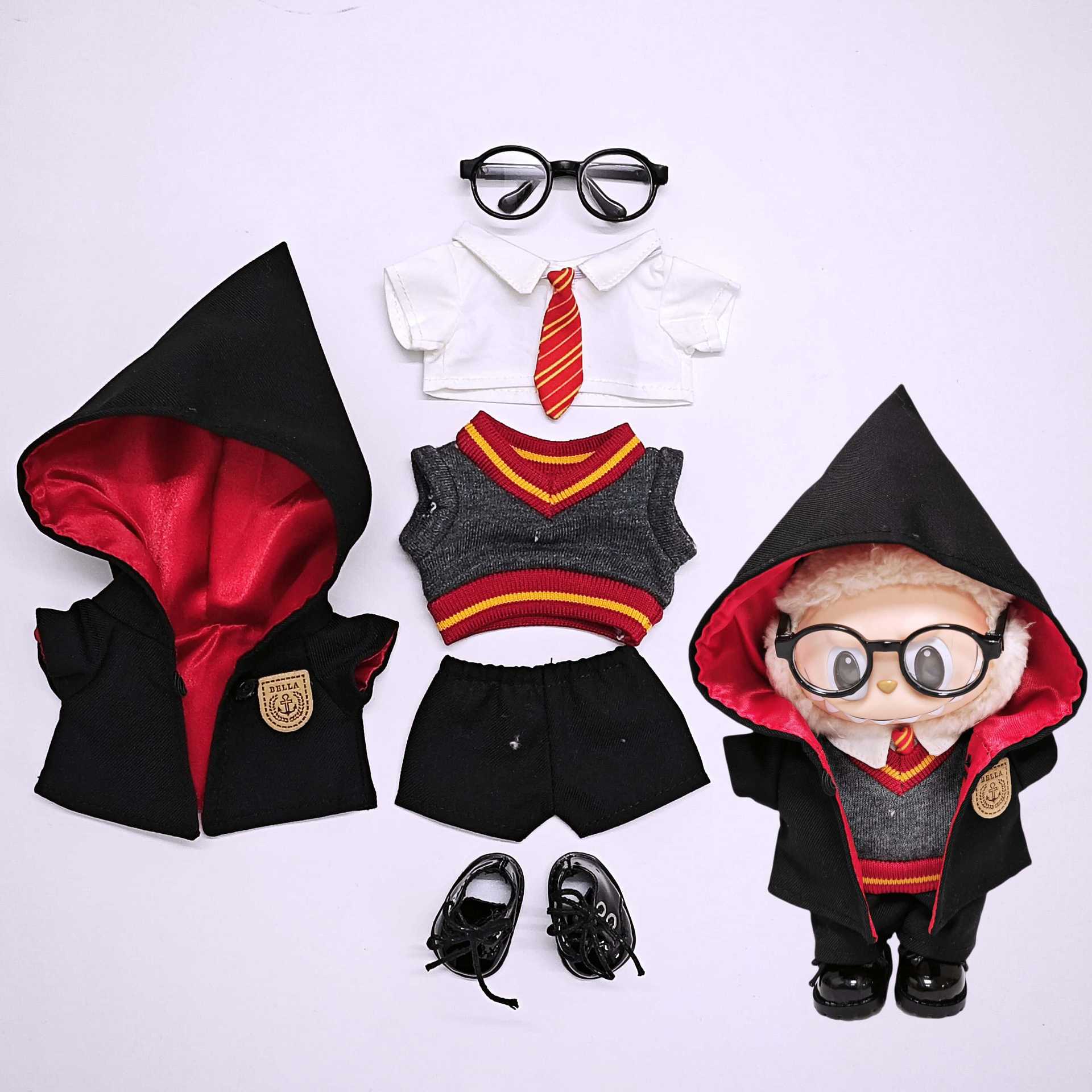 

Одежда для куклы Лабубу Новый изысканный костюм с волшебным плащом Модная одежда для мини-куклы baby clothes only, excluding dolls