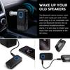 KEBIDU 2-In-1 Handsfree Car Kit Bluetooth 6.0 Receiver Transmitter 3.5mm AUX Lossless Sound MIC Wireless Audio Adapter For Car Speaker TV PC