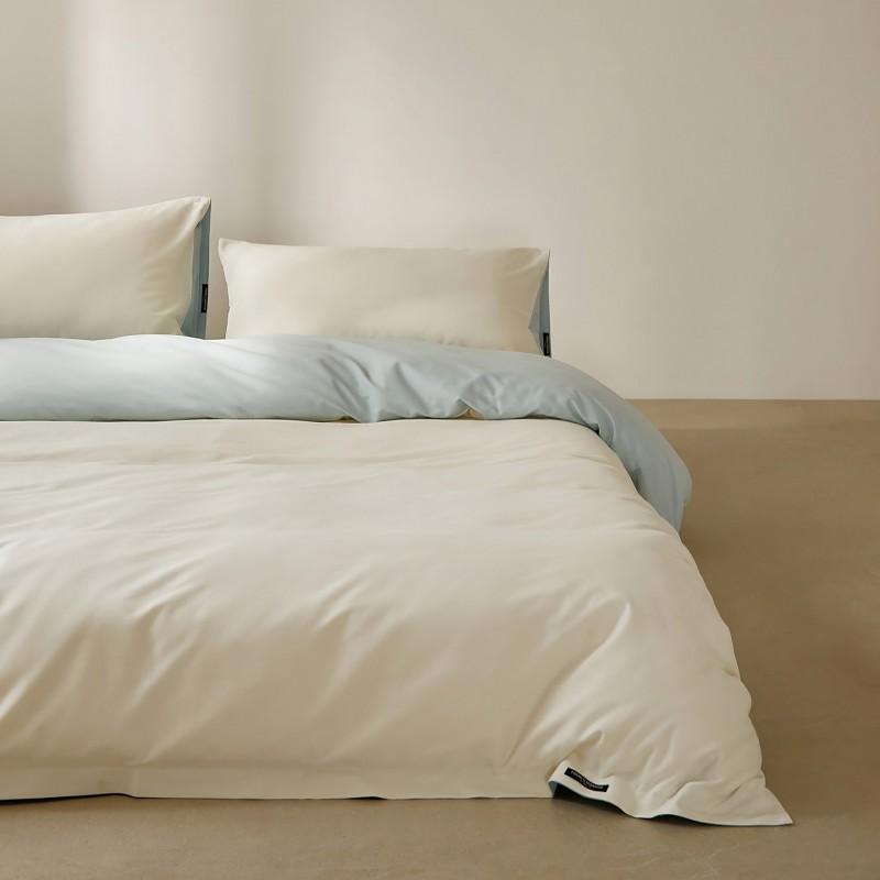 100% Cotton Flannel Bed Set High Count Solid Color Warm Winter Bedding Home