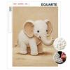 5D Pearl Painting Handmade DIY Cute Elephant Home Office Desktop Decoration Painting Art