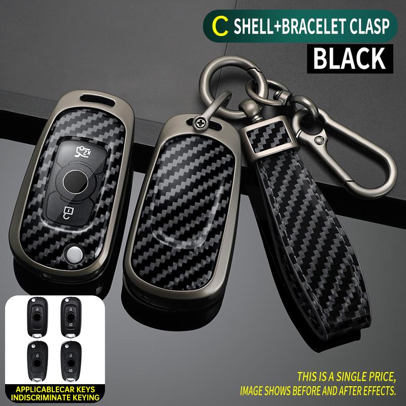 

Zinc Alloy Car Flip Key Case Cover Shell Keychain For Buick Verano Encore Gx Gl6 - For Opel Vauxhall Astra K Corsa E