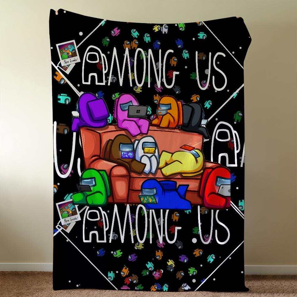 Blanket Throw Super Cosy Plush Living A-AmongS-ES Room Game Sofa Couch Childish Birthday U-US-ES Gifts
