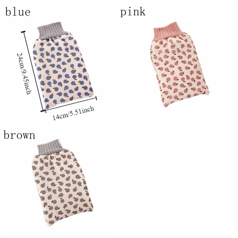 2PCS Thicken Double-sided Rubbing Back Gloves Delicate Rubbing Exfoliator Shower Brush Home