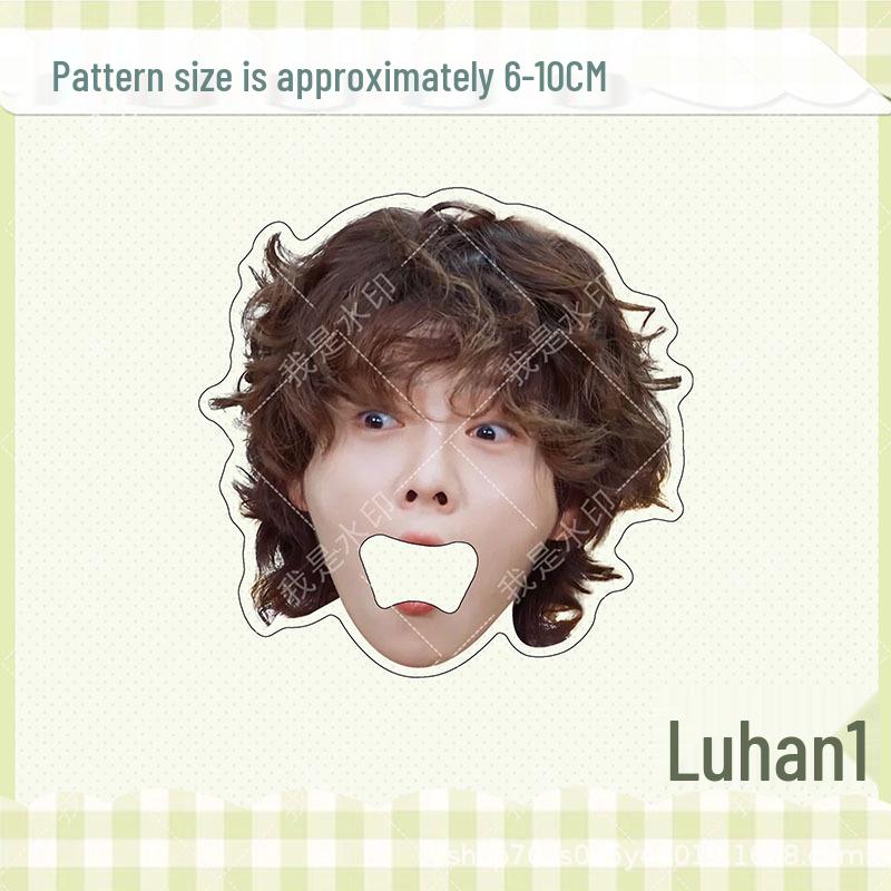 Luhan Acrylic Star Big Head Magnetic Bottle Opener Refrigerator Magnet Gift.