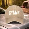 Vintage Washed GYM Fitness Power Baseball Cap  Adjustable for Weddings Festivals Cycling Camping Golf
