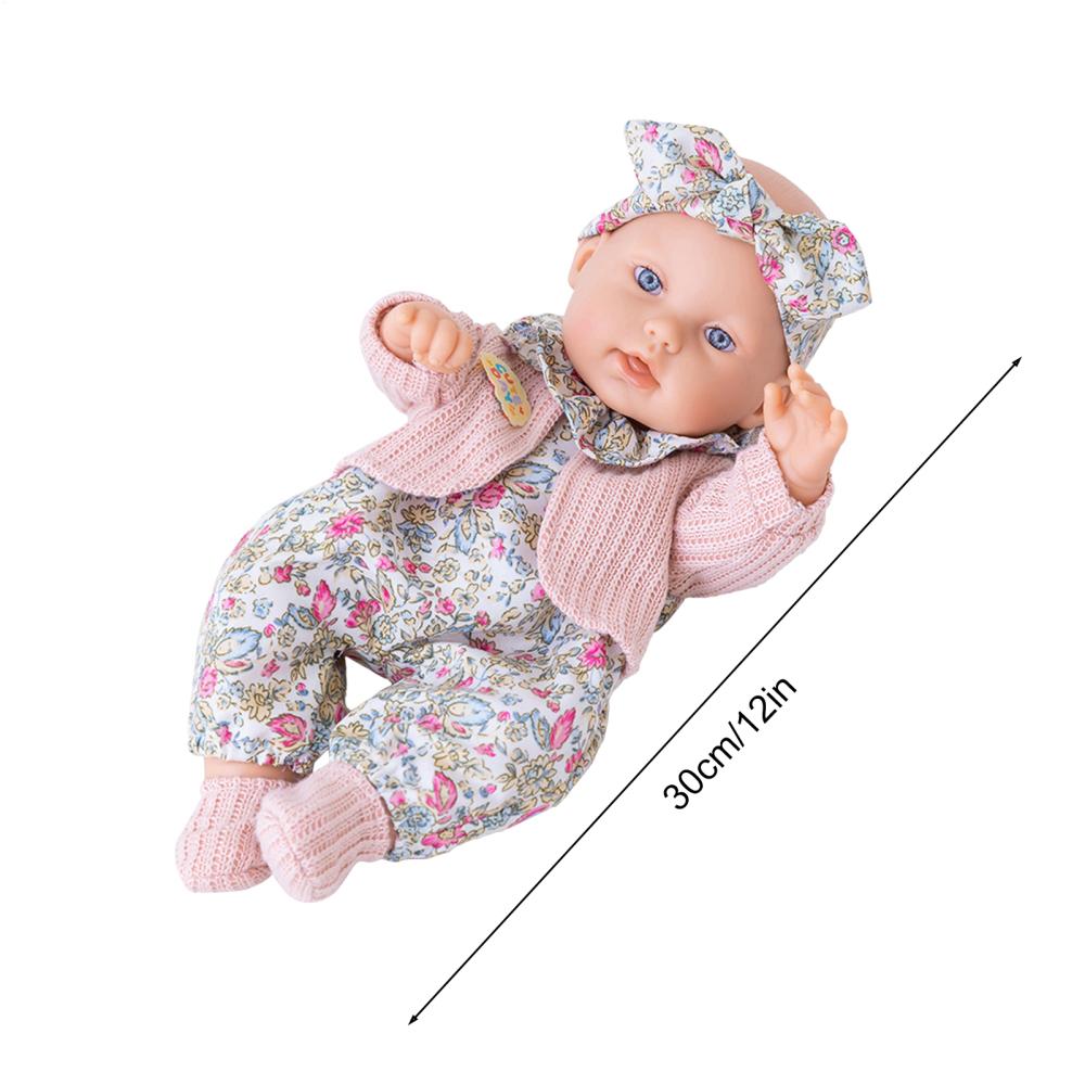 

30cm Reborn Dolls Waterproof Vinyl Bebe Doll With Clothes LifeLikeDolls Children s Toy Gift розовый