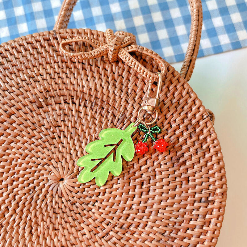 Pom-pom tail rabbit doll keychain (4 colors) (1) Black Rabbit