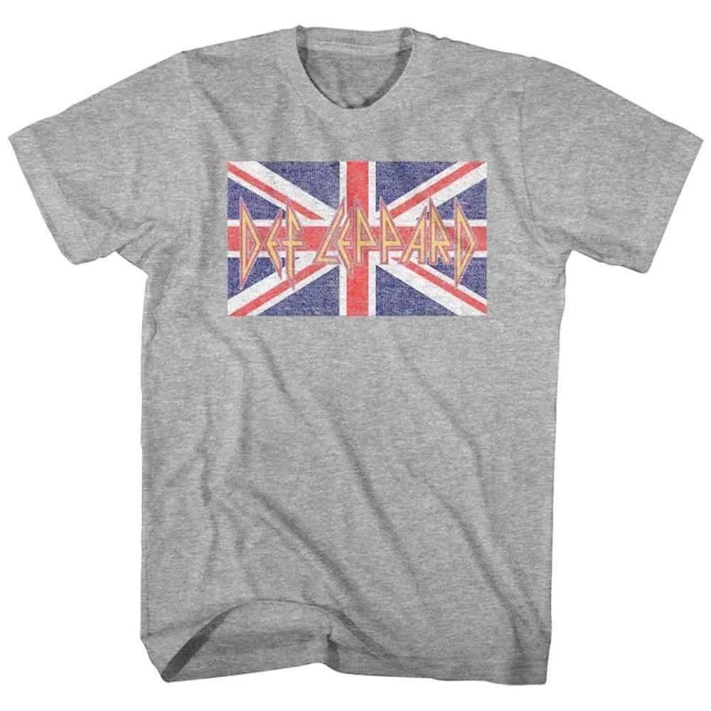 Def Leppard Union Jack Flag Men s T Shirt 4XL