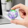 Concentration Finger Toys Press Fidget Spinner with LED Light, To Spin Transparent Ball for Stress Anxiety Relief, Desk Accessory Office, Home, Travel
