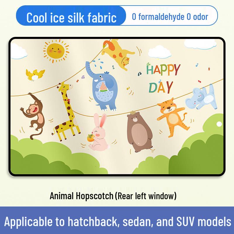 Children's Car Sunshade Curtains for Rear Windows