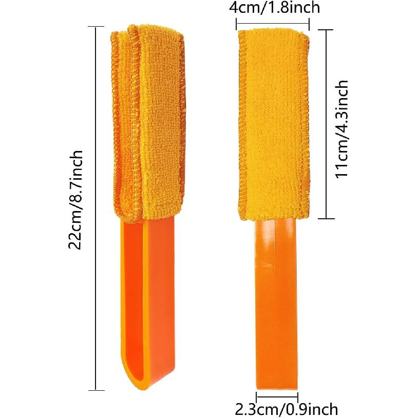 4 Pack Blinds Duster - Window Blinds Cleaner With 4 Microfiber Sleeves, Cleaning Tools For Air Conditioner Vents, Fans, Car Vents