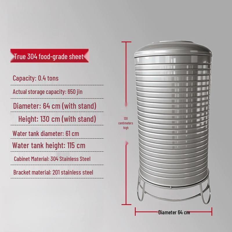 Vertical Stainless Steel Rooftop Water Storage Tank