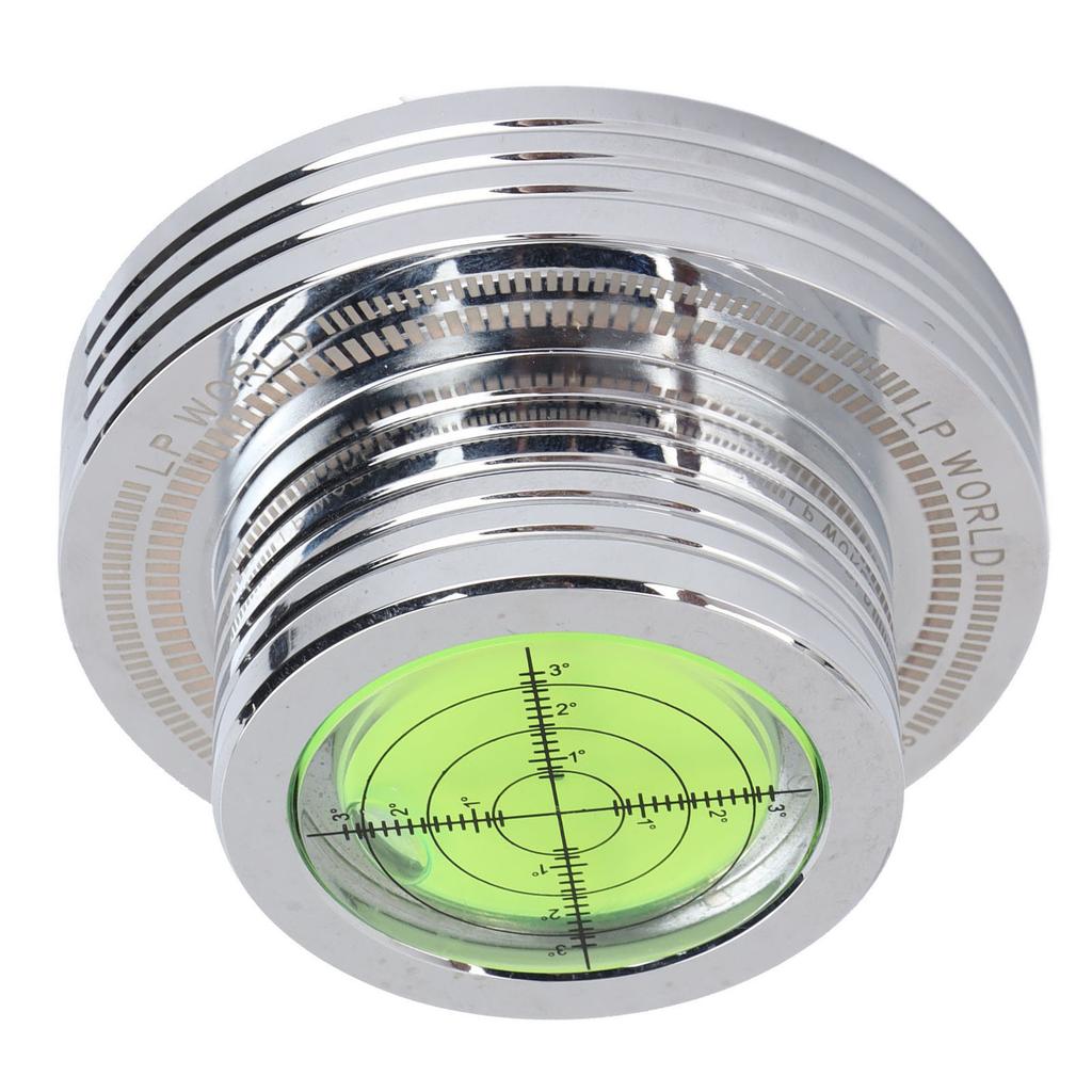 Record Weight Stablizer Turntable Disc Clamp with Bubble Leveling for LP Record Player 50HzSilver