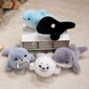 Cute Marine Animals Shark Seal Doll Plush Toy Killer Whale Dolphin Doll Children Soothing Doll