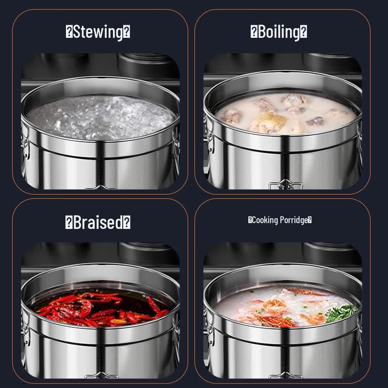 Tinle 304 Stainless Steel Commercial Large Capacity Pot with Lid