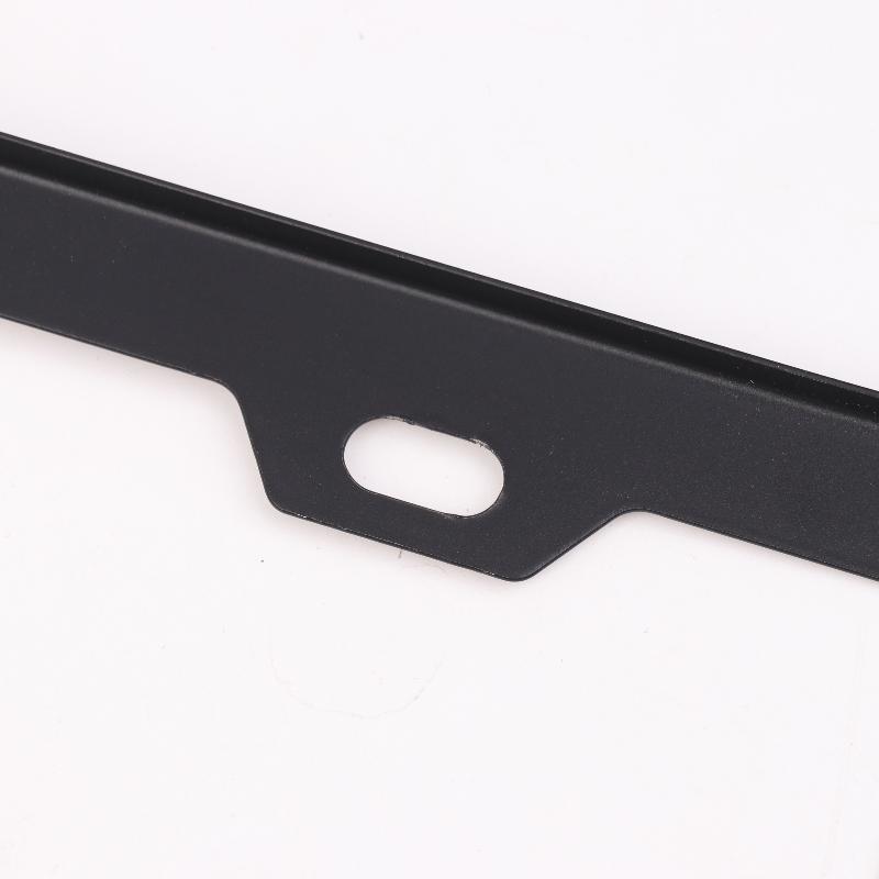 1 Set American Auto Accessory Universal Stainless Steel License Plate Frame Black Bracket Number Plate Tag Cover For Front Rear