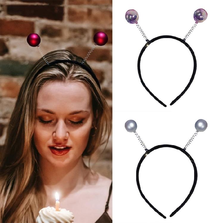 Spring Ball Hairhoop Elastic Hairhoop with Shining Color AntiSlip Design For Women Girls Festival and New Year Event