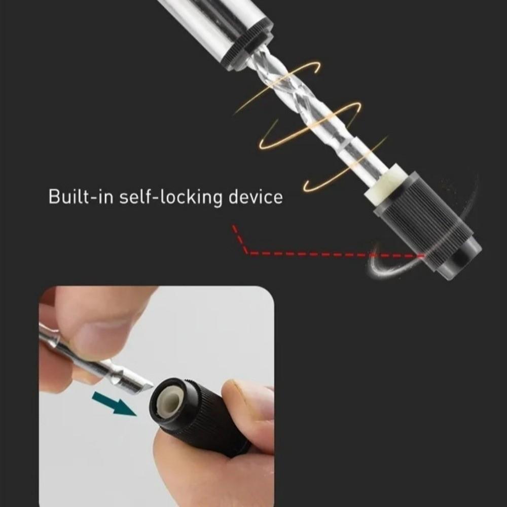 Replaceable Heads Push Pull Ratchet Screwdriver Precision Screw Driver Bit DIY Projects