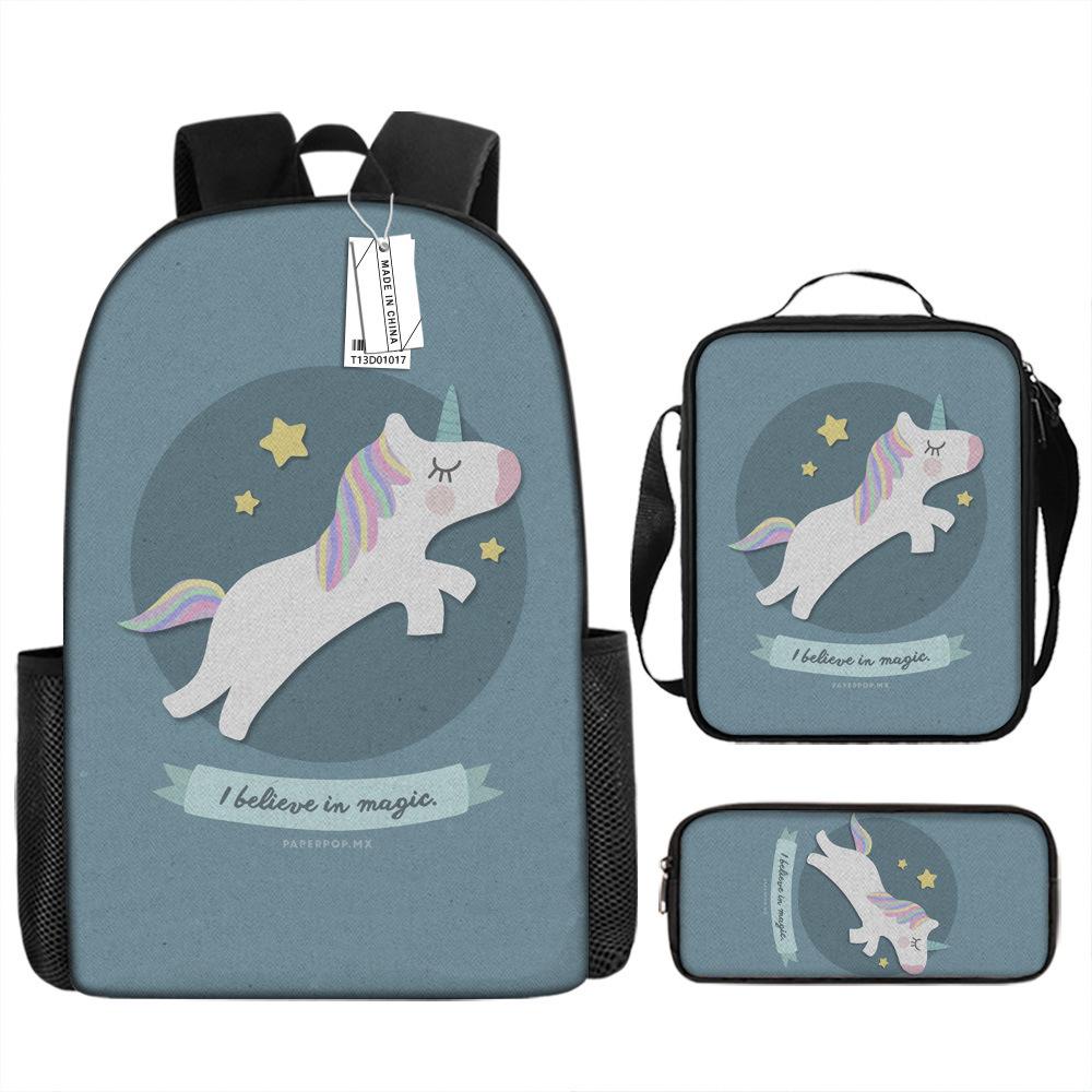 Kindergarten children's school bag unicorn primary school bag small class large class boys and girls reduce the burden of backpack