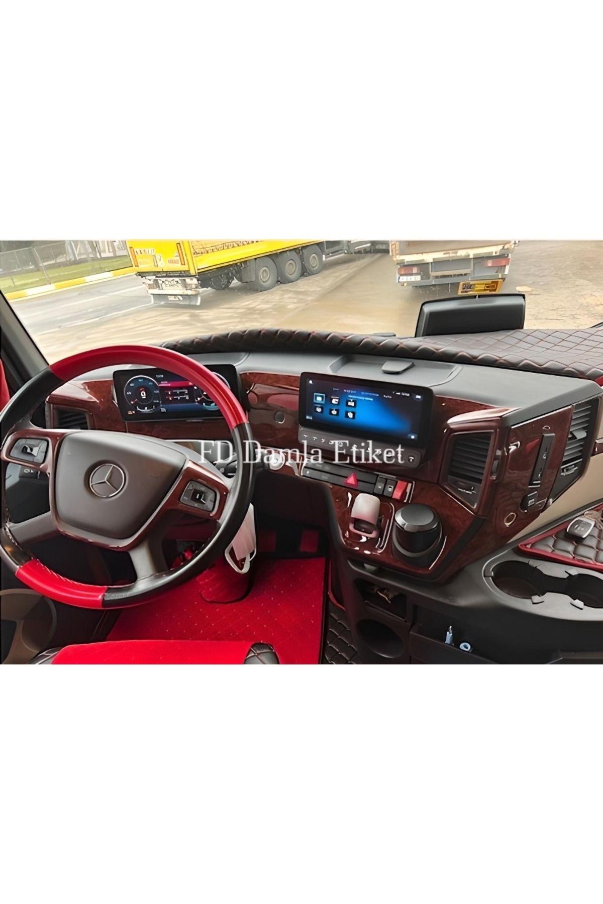 

Mercedes Actros 2021 Torpido, Konsol, Trim, Göğüs Maun Kaplama Maun Renk Özel Dizayn