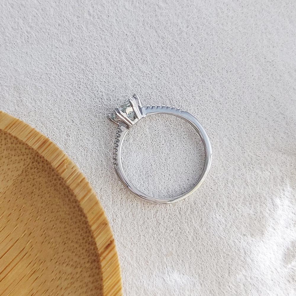 Women's Pure Silver D Color Moissanite Snowflake Ring, Over One Carat, Multiple Styles, Hot Selling Wedding Band