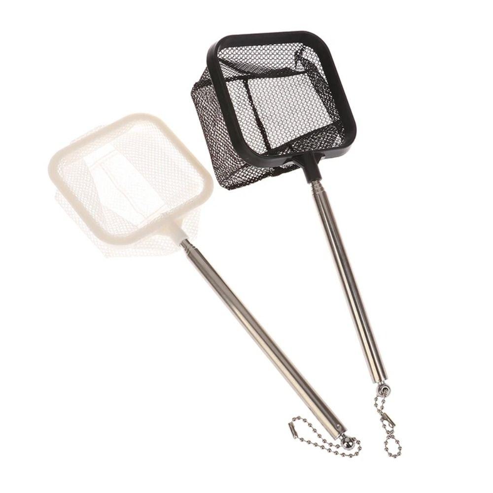 Long Handle Fishing Shrimp Net Extendable Fish Tank Cleaning Net  Aquarium Fish Tank Cleaner Tool