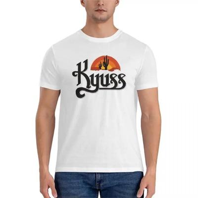 Men T-shirt Kyuss Fitted T-Shirt O-neck Shirt Oversized T Shirts for Men Summer Tops Cotton T Shirts Man