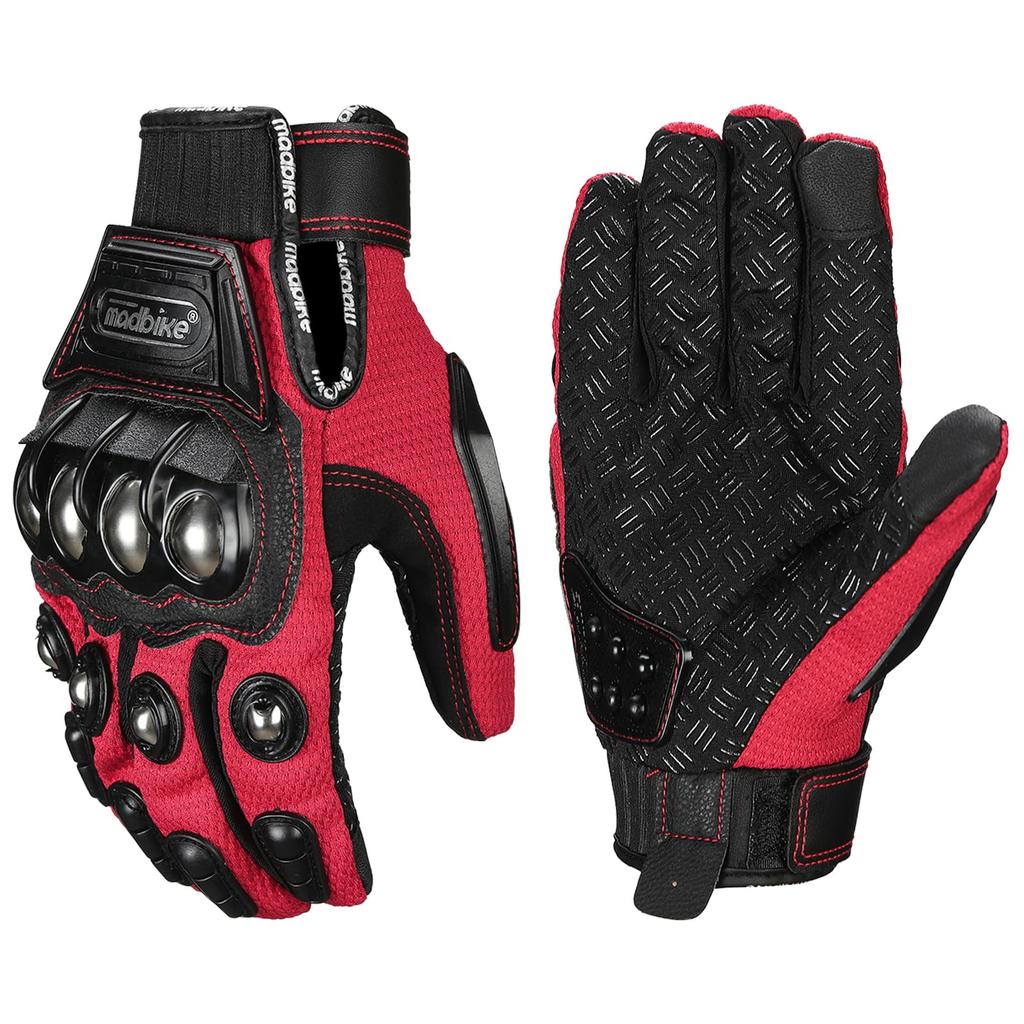 ILM Motorcycle and Mesh Gloves for Hard Smartphone Touchscreen for Outdoor and Work Size Gloves, Spring, Summer, Autumn, Off-Road Use, Protector,