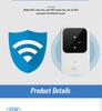 H80 Wireless 4G MIFI Router, SIM Card Slot, 2400mAh Battery, Portable Car WiFi.