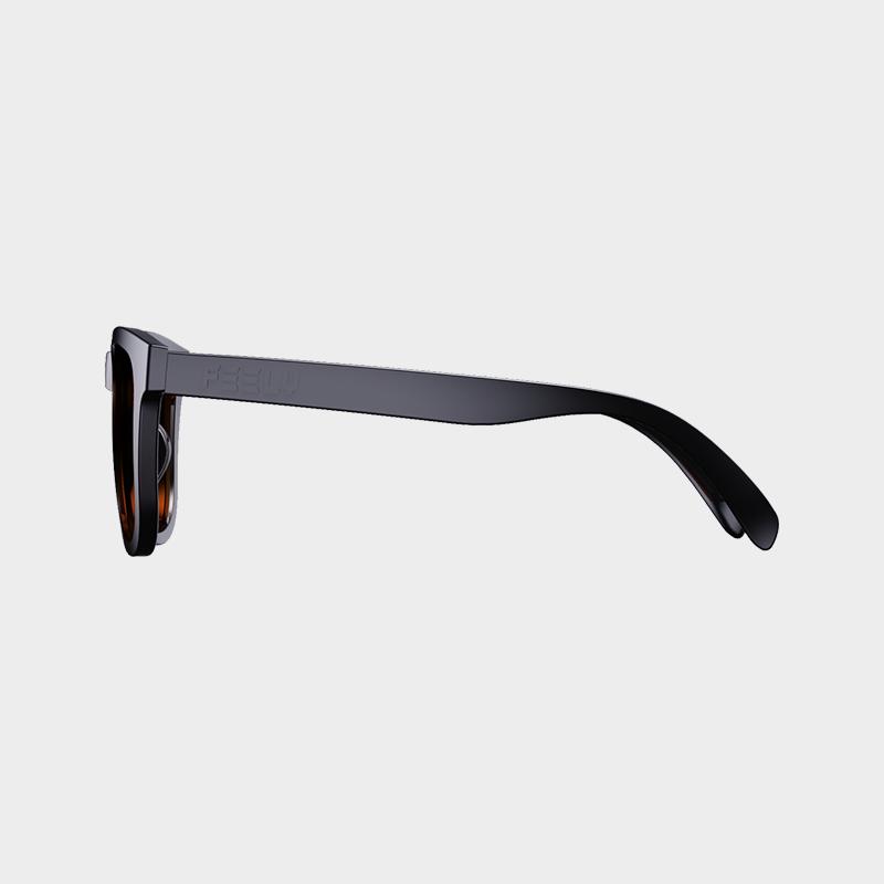 Pilli Neon Sports Sunglasses L Size (Shiny Black Orange Tint)