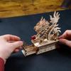 Ugears Wood Dragon 70259 Wooden Puzzle No Glue or Tools Required 3D Puzzle Includes Assembly Instructions - - -