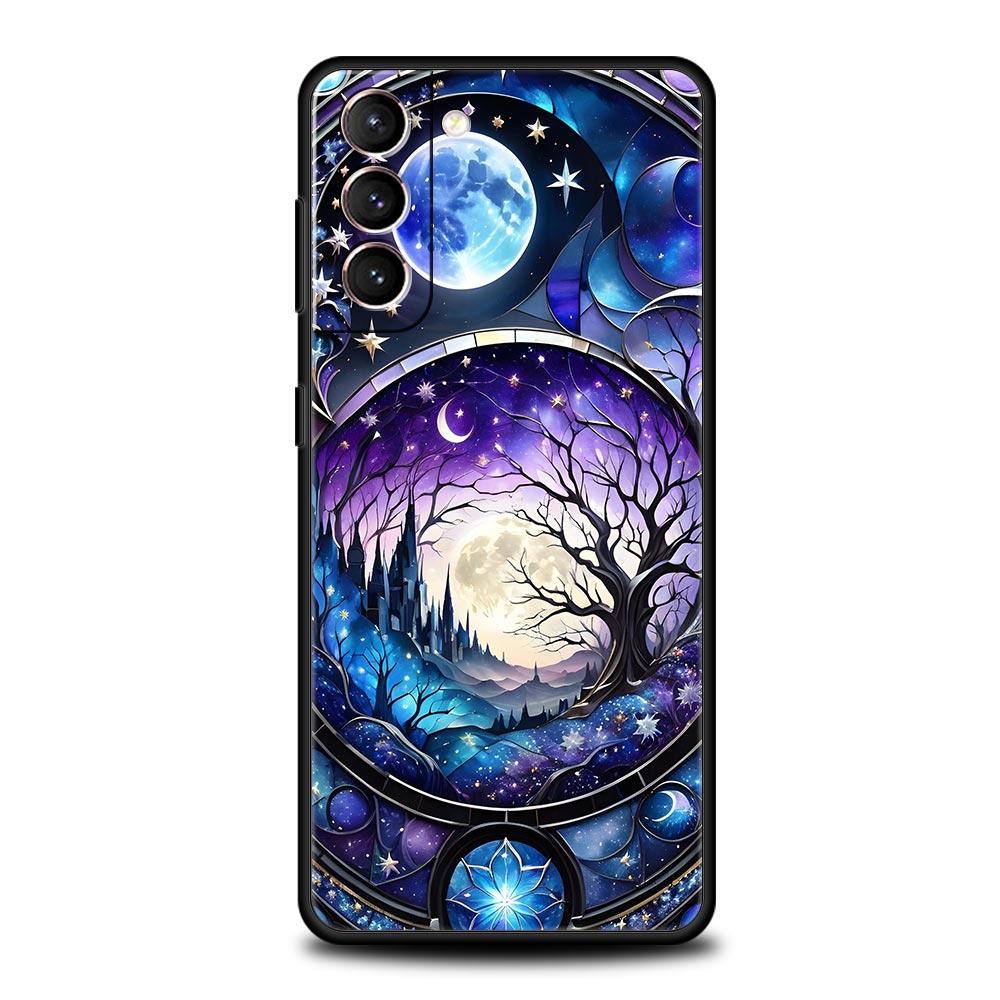 Universe Starry Sky Moon Phone Case for Samsung Galaxy S26 S25 S24 S23 S22 S20 S21 FE Ultra S25 Edge Plus 5G Soft TPU Cover Bags