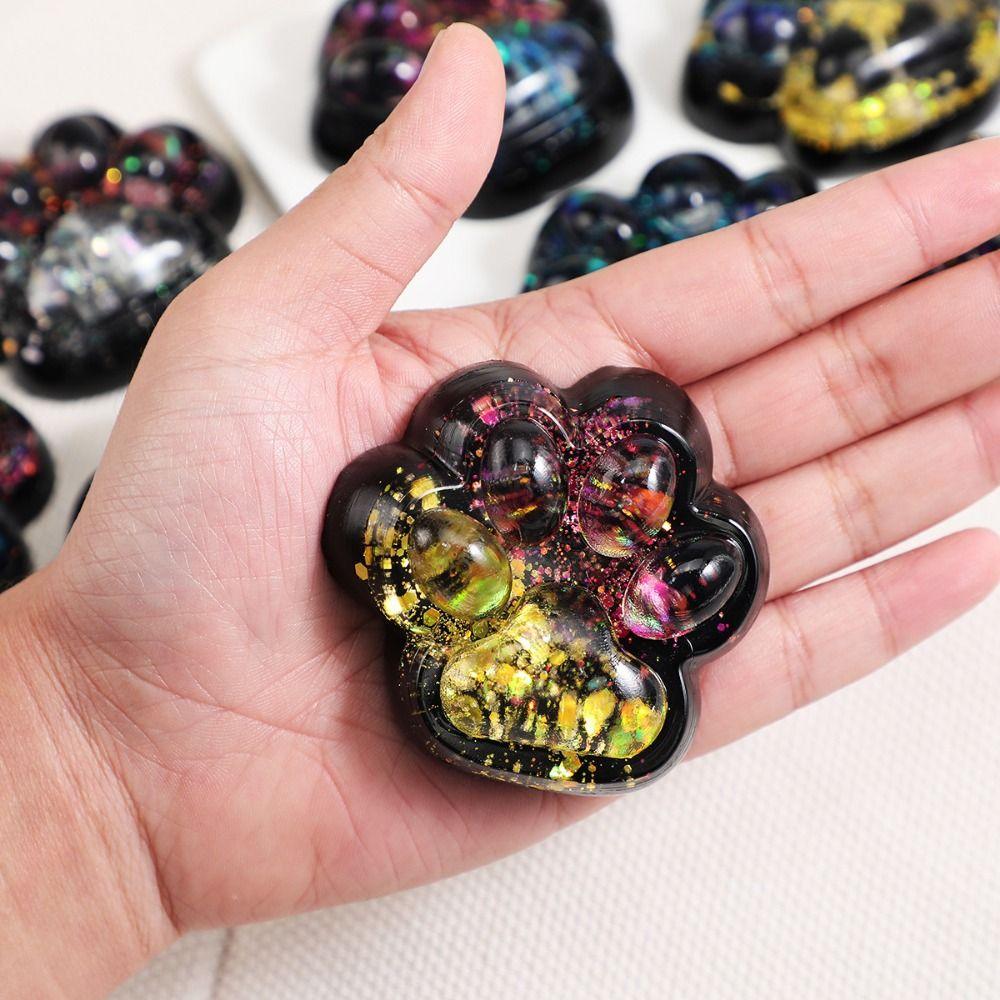 Blingbling Slow Rebound Cat Paw Squeeze Toy Kneading Cat Paw Pinch Toy  Practical Jokes