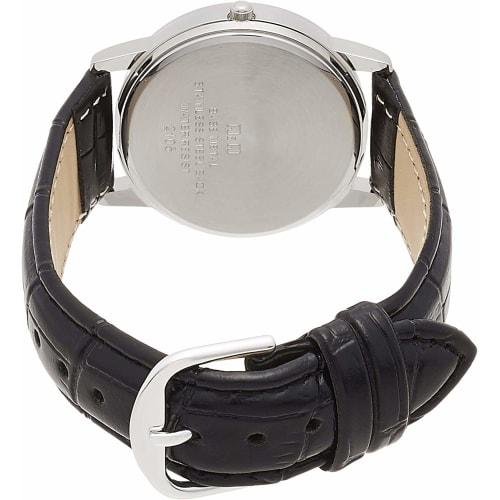 Citizen Q&Q Watch Analog Waterproof Date Day of the Week Leather Strap A206-504 Men's White