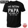 Customized Unisexs Grandpa American Flag Fathers Day 4th Of July First Gift Tshirts For Dad Poppop Pop Papa With Grandkids Names