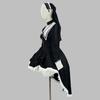 Dark Style Embroidered Halloween Nun Costume - COS Performance Subculture Outfit