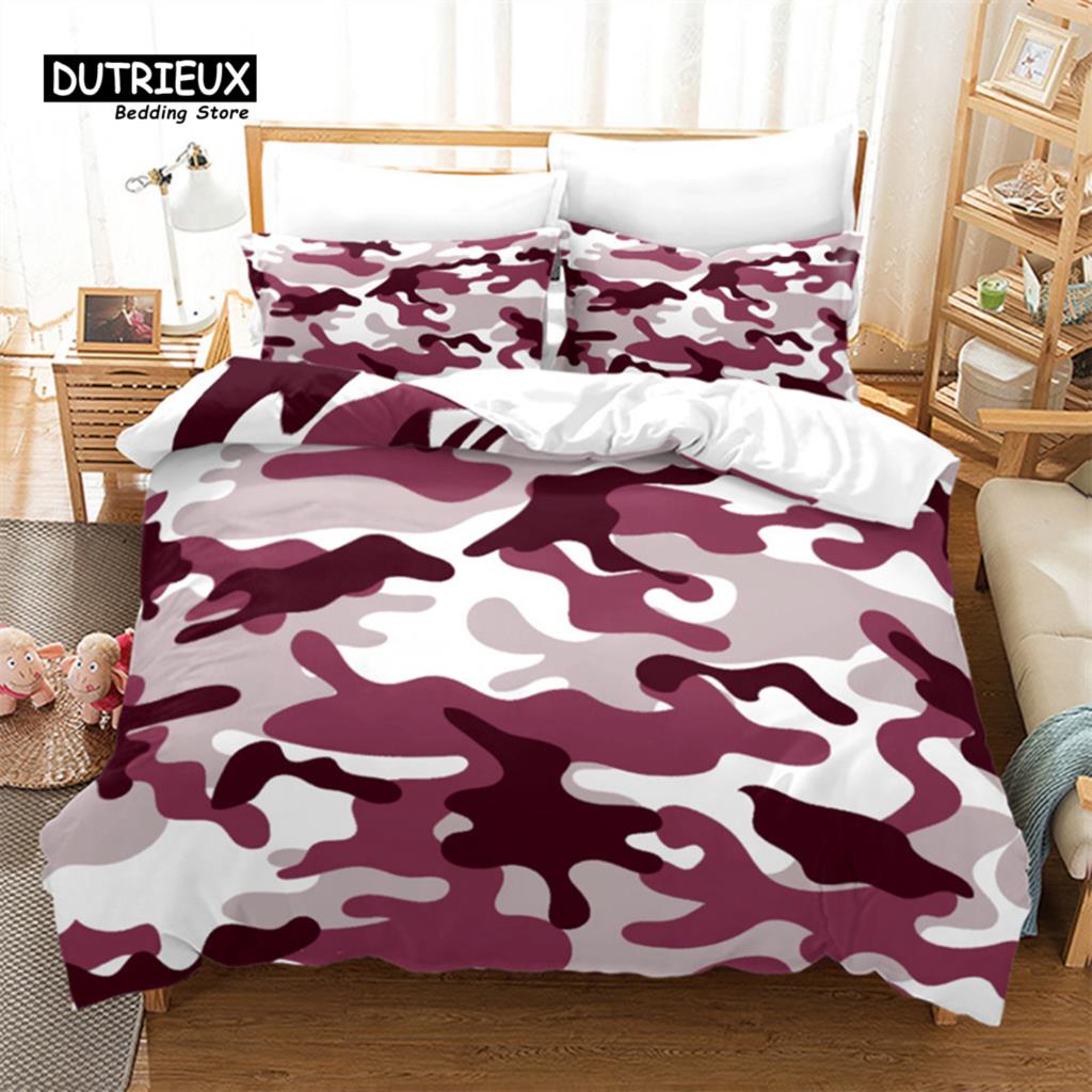 

Комплект постельного белья с камуфляжным принтом размера «king-size» и «queen-size», красочный узор, абстрактный художественный принт, пододеяльник, наволочки для мальчиков, подростков, мужчин, декоративные EU single(135x200cm)