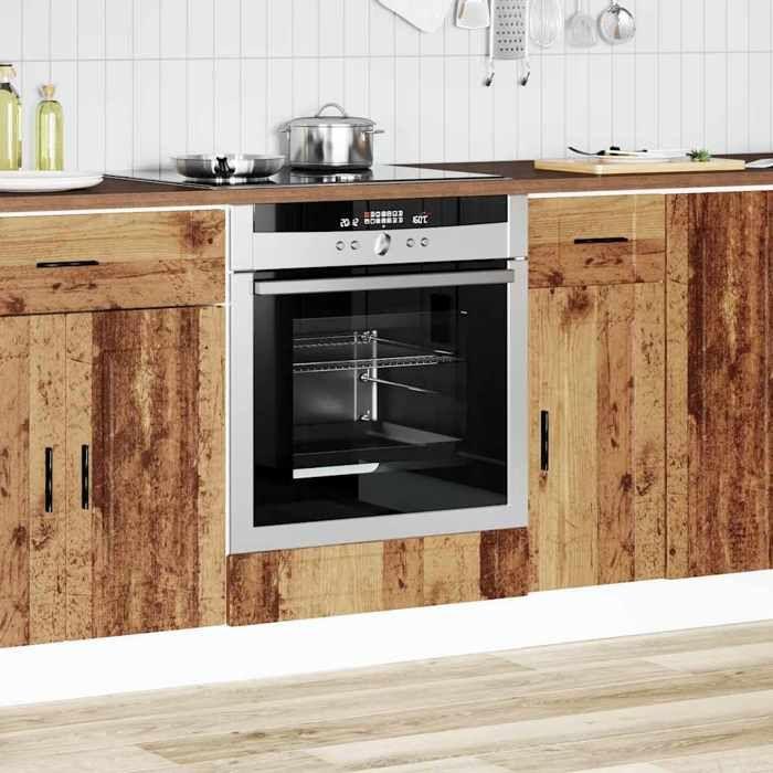 VidaXL Armoire à four Porto vieux bois bois d'ingénierie 854005
