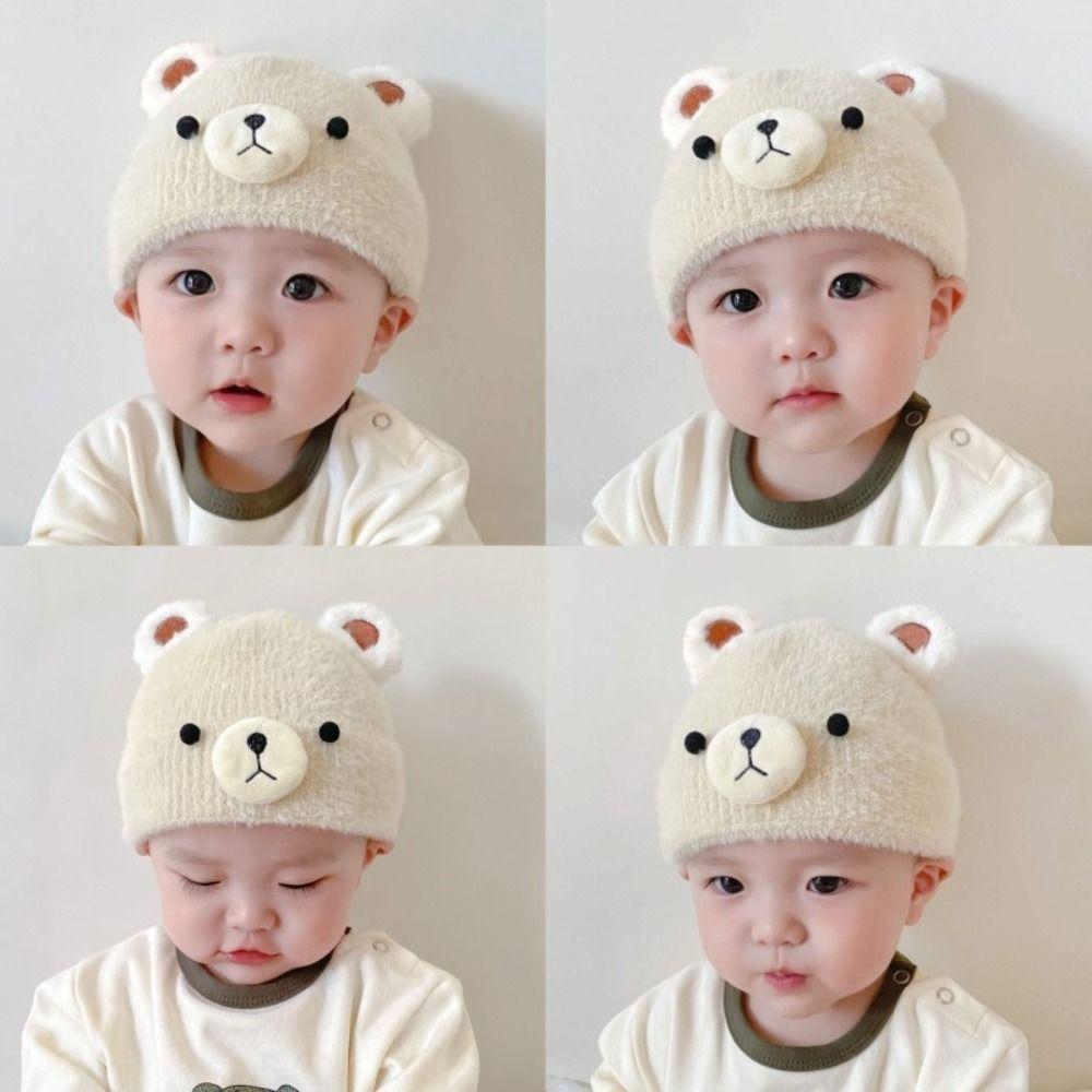 

Теплые детские зимние шапки Мягкие детские шапки Модные шапочки-чепчики для малышей