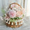 Hand-Woven Rattan Princess Flower Basket