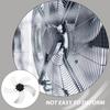 Metal 5 Leaves Fan Blade Replacement Part Easy Install Low Noise Electric Fan Supply for Indoor Standing Table Pedestal