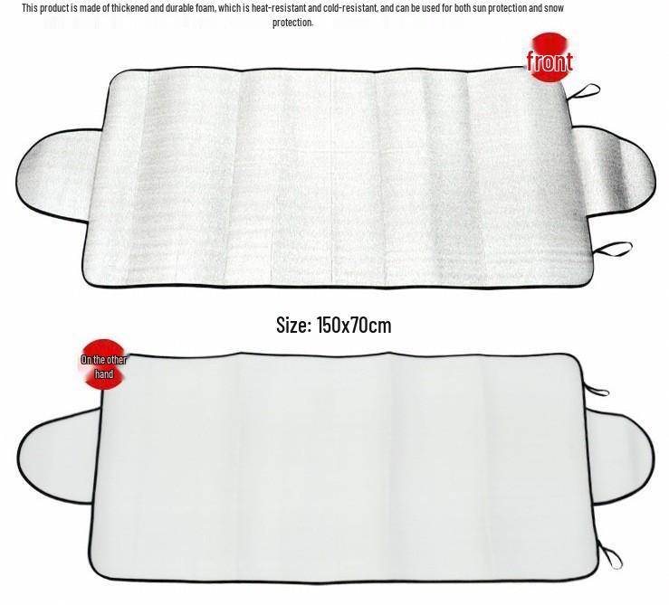 Car Windshield Snow & Sun Shield: Winter Frost Protection & Heat Insulation Cover